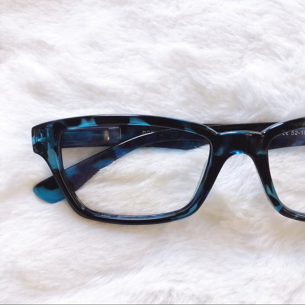 Alek Blue Pattern Reader Blue Light Glasses - Picture 2 of 11